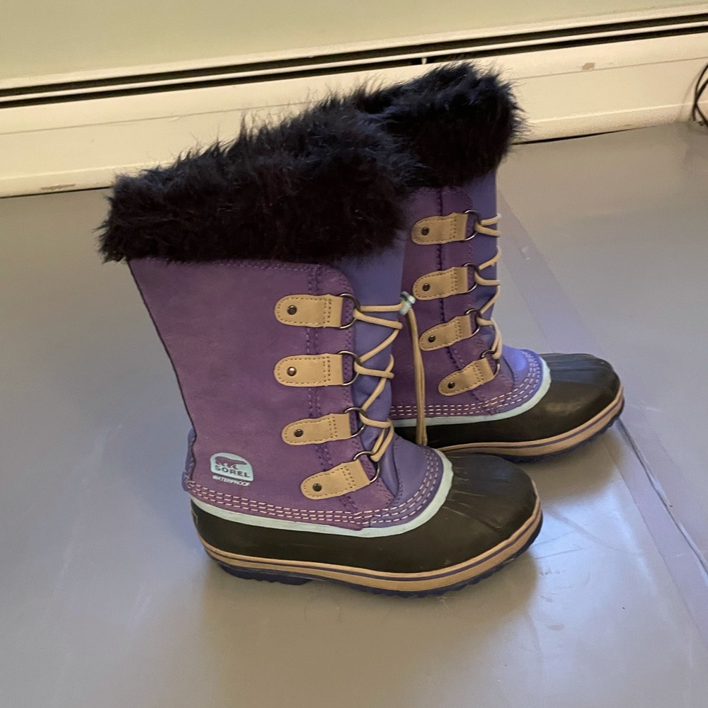 Sorel Girls Purple Size 5 Boots